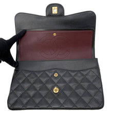 Load image into Gallery viewer, CHANEL Matelasse W Flap ChainShoulder Bag BlackA58600 Caviar Leather Size 30
