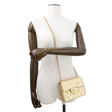 Load image into Gallery viewer, CHANEL Mini Matelasse ChainShoulder Bag GoldA01115 Lambskin Size 18
