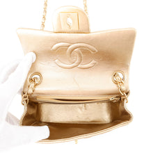 Load image into Gallery viewer, CHANEL Mini Matelasse ChainShoulder Bag GoldA01115 Lambskin Size 18
