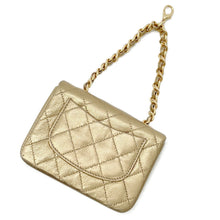 Load image into Gallery viewer, CHANEL Mini Mini Matelasse Bag Charm Gold Lambskin
