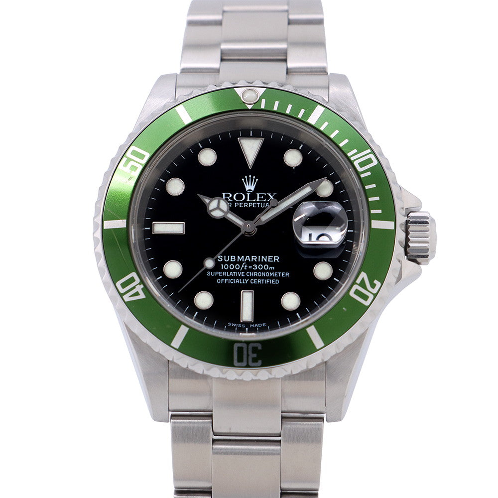 ROLEX Submariner Date W40mm Stainless Steel Black Dial16610LV