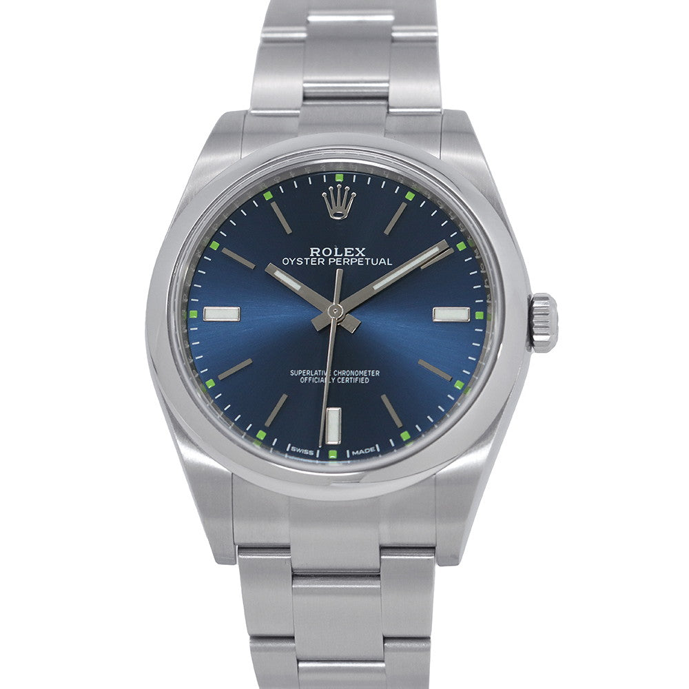 ROLEX Oyster Perpetual W39mm Stainless Steel Blue Dial114300