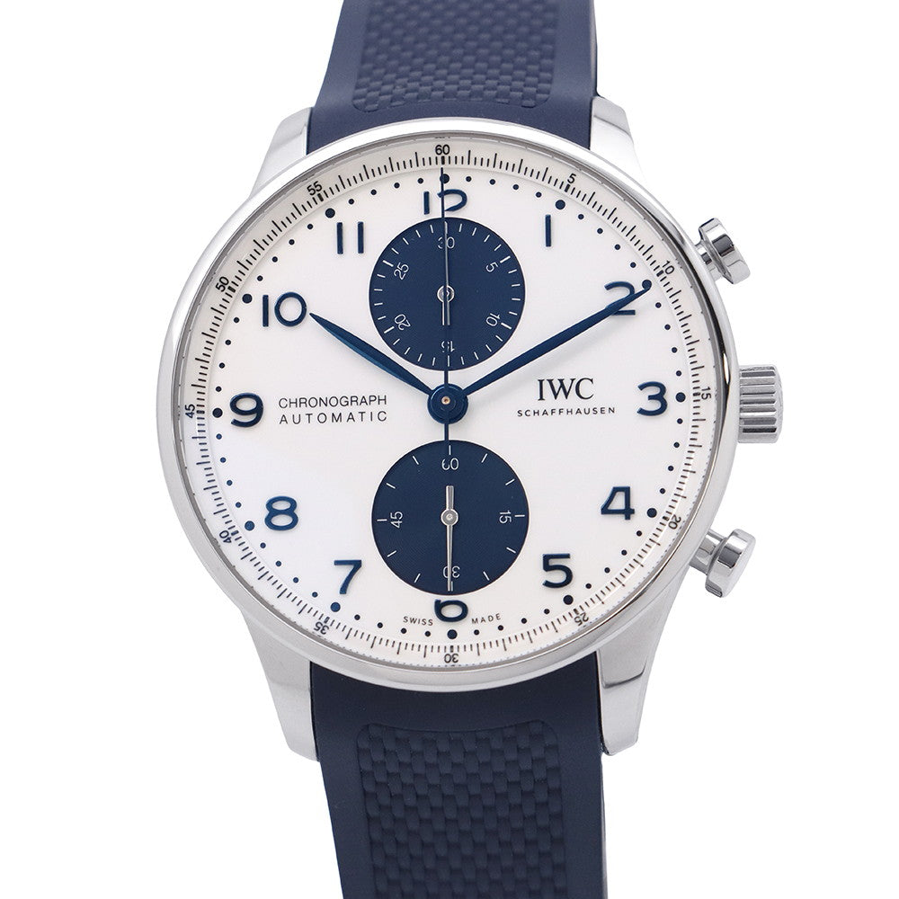 IWC Portugieser Chronograph W41mm Stainless Steel Rubber White DialIW371620