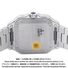 Load image into Gallery viewer, CARTIER Santos de Cartier MM W35.1mm Stainless Steel Blue DialWSSA0063
