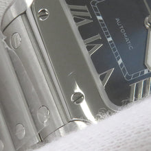 将图像加载到图库查看器中，CARTIER Santos de Cartier MM W35.1mm Stainless Steel Blue DialWSSA0063
