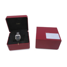 将图像加载到图库查看器中，CARTIER Santos de Cartier MM W35.1mm Stainless Steel Blue DialWSSA0063
