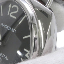 将图像加载到图库查看器中，PANERAI Radiomir Base Logo 3 Days Acciaio W45mm Stainless Steel Leather Black DialPAM00753

