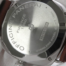 将图像加载到图库查看器中，PANERAI Radiomir Base Logo 3 Days Acciaio W45mm Stainless Steel Leather Black DialPAM00753
