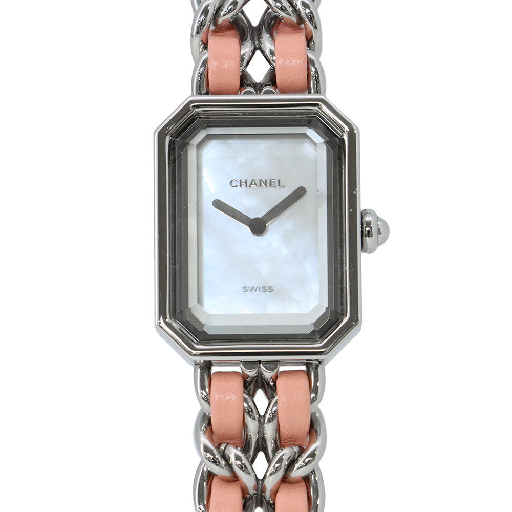CHANEL Premiere Padlock Limited Edition 1200 pieces H26.1mm×W20.0mm Stainless Steel Leather White Shell DialH6359