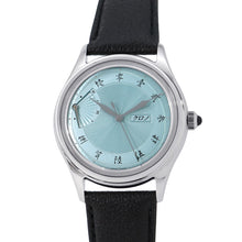 Load image into Gallery viewer, Chrono Bunkyo Tokyo Chrono Tokyo 2025 Jubilee Sensu EOL &#39;White Indigo&#39; W38mm Stainless Steel Leather Prussian Blue/Hokusai Blue DialCP25BA
