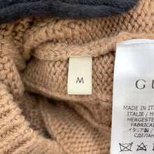 将图像加载到图库查看器中，GUCCI Cherie Line Cable Knit Cardigan Size M Brown673487 Cashmere95% Wool 5%
