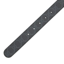 将图像加载到图库查看器中，GUCCI Double G Reversible Belt Black/Gray643847 Leather Size 80
