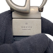 将图像加载到图库查看器中，GUCCI Double G Reversible Belt Black/Gray643847 Leather Size 80
