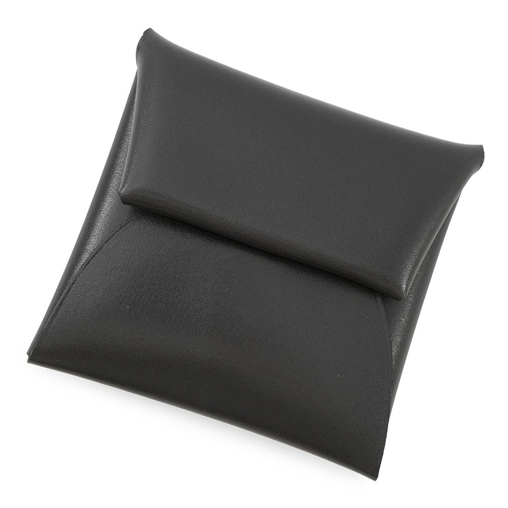 HERMES Bastia Graphite Box Calf Leather
