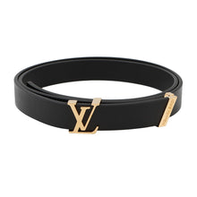 将图像加载到图库查看器中，LOUIS VUITTON Belt・KTulle Size 80 NoirM9578W Leather
