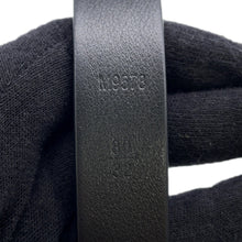 将图像加载到图库查看器中，LOUIS VUITTON Belt・KTulle Size 80 NoirM9578W Leather
