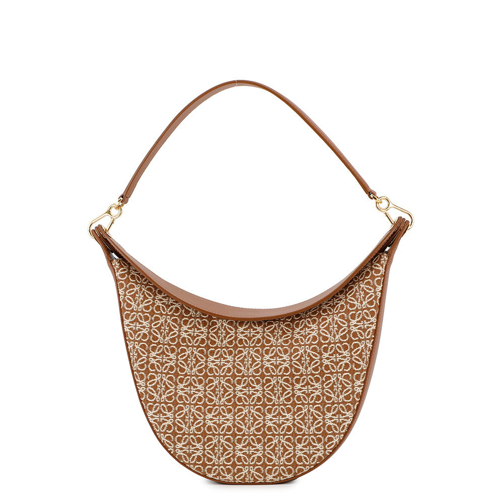 LOEWE Repeat Anagram Luna One Shoulder Bag TanA923PL9X01 Canvas Leather