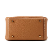 将图像加载到图库查看器中，HERMES Lindy Gold Taurillon Clemence Size Mini
