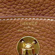 将图像加载到图库查看器中，HERMES Lindy Gold Taurillon Clemence Size Mini

