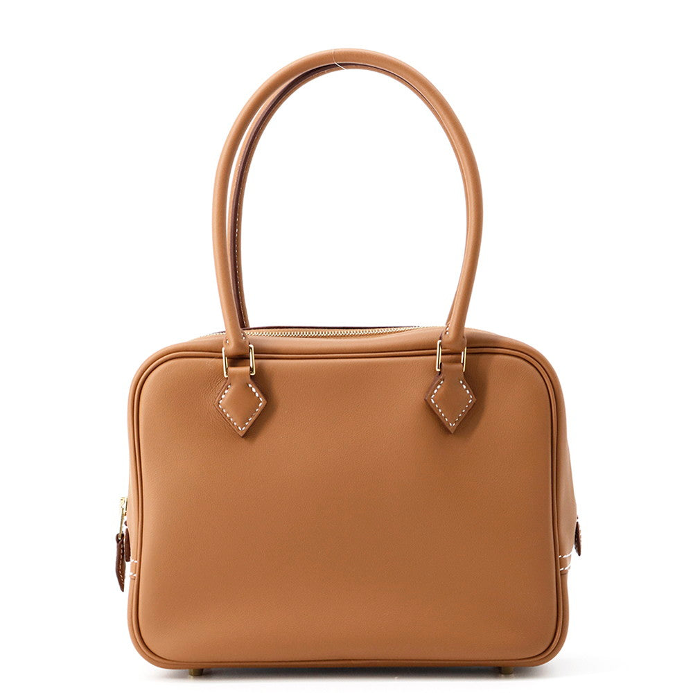 HERMES Plume Gold Swift Leather Size Mini