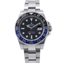 将图像加载到图库查看器中，ROLEX GMT MasterII W40mm Stainless Steel Black Dial116710BLNR

