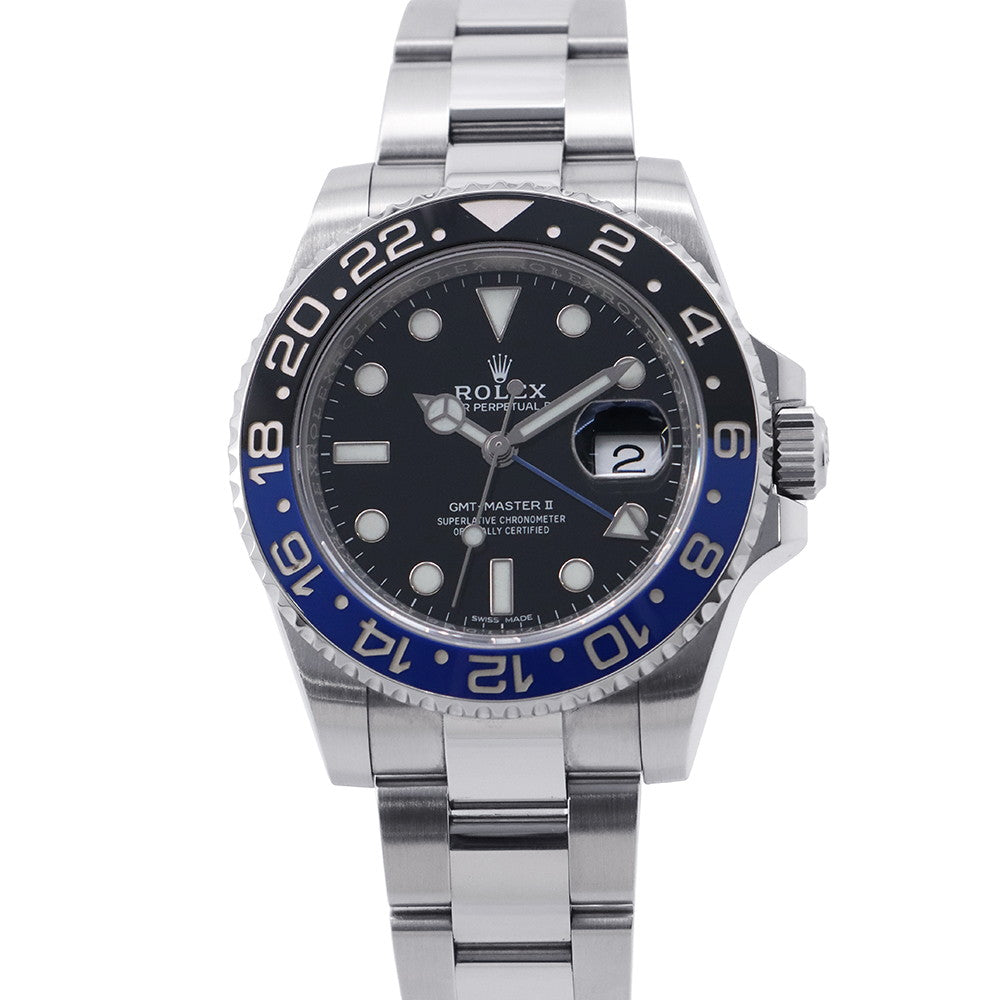 ROLEX GMT MasterII W40mm Stainless Steel Black Dial116710BLNR