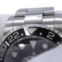 将图像加载到图库查看器中，ROLEX GMT MasterII W40mm Stainless Steel Black Dial116710BLNR

