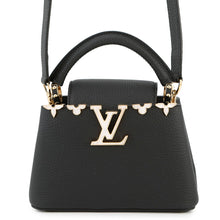 将图像加载到图库查看器中，LOUIS VUITTON Capucines MINI NoirM11342 Taurillon Leather Size MINI
