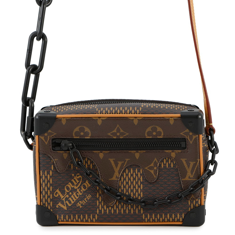 LOUIS VUITTON NIGO Mini・Soft Trunk NoirN60394 Damier Ebene Canvas Giant Monogram