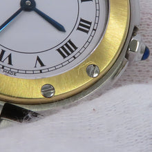将图像加载到图库查看器中，CARTIER Santos Vendome W27mm Stainless Steel K18YG White Dial8191
