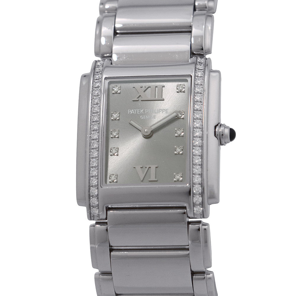 PATEK PHILIPPE Twenty four H30mmxW25mm Stainless Steel Gray Dial4910/10A-010