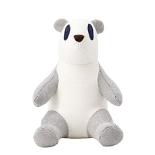 将图像加载到图库查看器中，HERMES Plush Panda Emile/Epope Blue・Indigo Toile H Cotton 100% Size 21x26x18 cm
