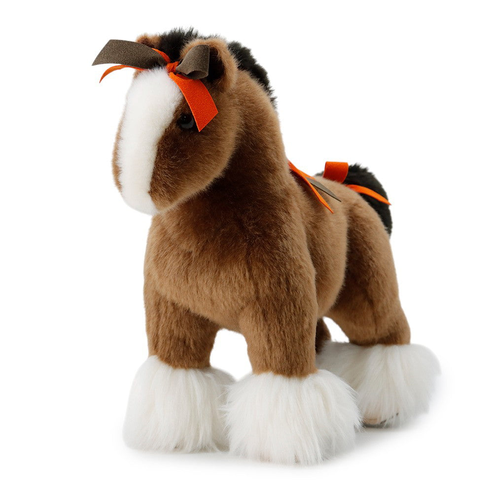 HERMES Plush Elmy Brown/Black/Orange Polyester100% Size PPM