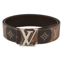 将图像加载到图库查看器中，LOUIS VUITTON Belt: LV Initial College Monogram Heritage 40mm Reversible Size 35.4&quot; MarronM4381U College Monogram/Heritage Canvas
