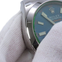 将图像加载到图库查看器中，ROLEX Milgauss W40mm Stainless Steel ZBlue Dial116400GV
