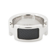 将图像加载到图库查看器中，HERMES Orump Ring Size PM/S Black Epsom Metal
