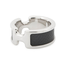 将图像加载到图库查看器中，HERMES Orump Ring Size PM/S Black Epsom Metal
