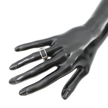 将图像加载到图库查看器中，HERMES Orump Ring Size PM/S Black Epsom Metal

