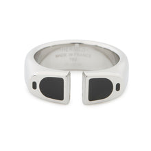 将图像加载到图库查看器中，HERMES Etrier Ring Size T62 BlackH100060FJ0360 Metal Lacquer
