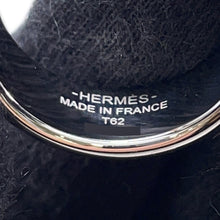 将图像加载到图库查看器中，HERMES Etrier Ring Size T62 BlackH100060FJ0360 Metal Lacquer
