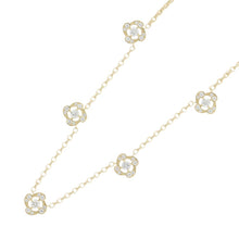 将图像加载到图库查看器中，MONNICKENDAM Monnickendam English Rose 7 Motif Diamond Necklace 18K Yellow Gold
