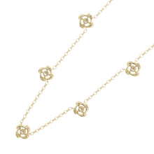 将图像加载到图库查看器中，MONNICKENDAM Monnickendam English Rose 7 Motif Diamond Necklace 18K Yellow Gold
