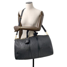 Load image into Gallery viewer, LOUIS VUITTON Keepall Bandouliere NoirM45532 Monogram Empreinte Leather Monogram Giant Size 45
