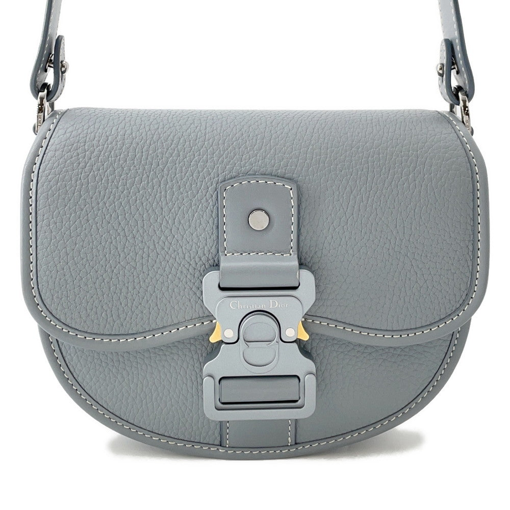 Dior Gallop Shoulder Bag Gray1ADPO033LAC Leather