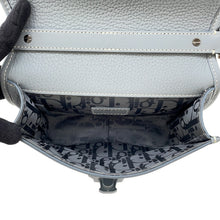 将图像加载到图库查看器中，Dior Gallop Shoulder Bag Gray1ADPO033LAC Leather
