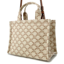 将图像加载到图库查看器中，CELINE Small Kabatais 2-Way Bag Beige/Brown199162 Canvas Leather
