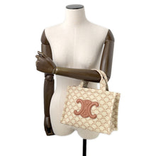 将图像加载到图库查看器中，CELINE Small Kabatais 2-Way Bag Beige/Brown199162 Canvas Leather
