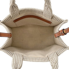 将图像加载到图库查看器中，CELINE Small Kabatais 2-Way Bag Gray/Brown199162 Canvas Leather
