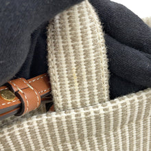 将图像加载到图库查看器中，CELINE Small Kabatais 2-Way Bag Gray/Brown199162 Canvas Leather

