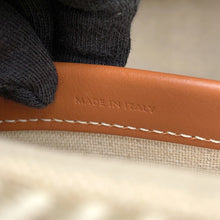 将图像加载到图库查看器中，CELINE Small Kabatais 2-Way Bag Gray/Brown199162 Canvas Leather
